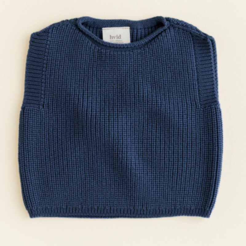 Hvid Vest Harvey Blue