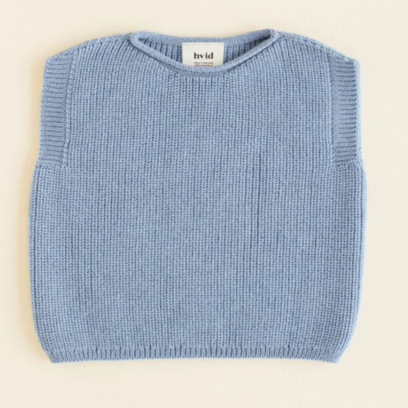 Hvid Vest Harvey light blue