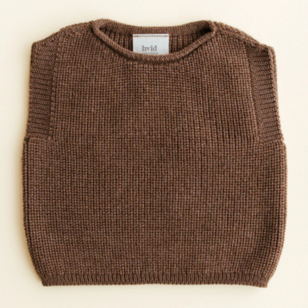 Hvid Vest Harvey Mocha
