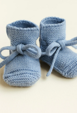 Hvid booties light blue