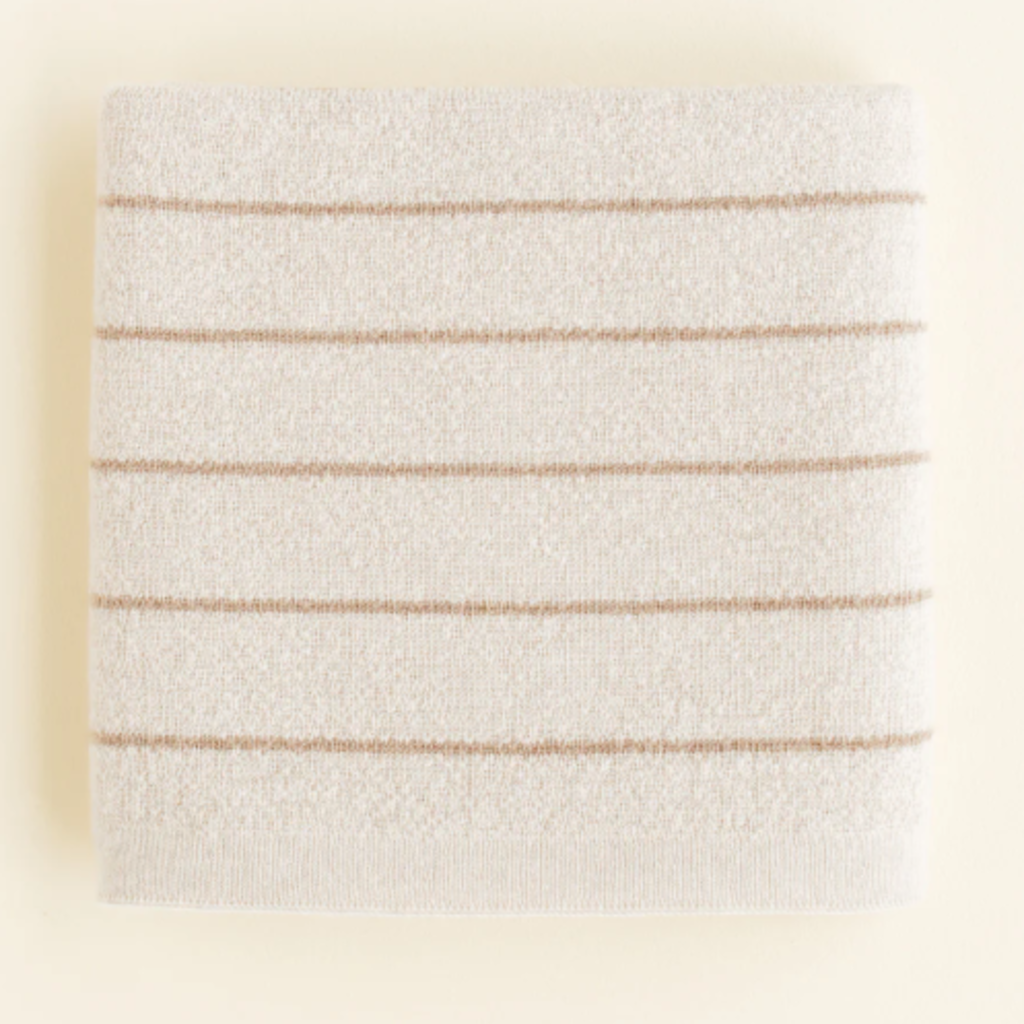 Hvid blanket Harry cream/sand