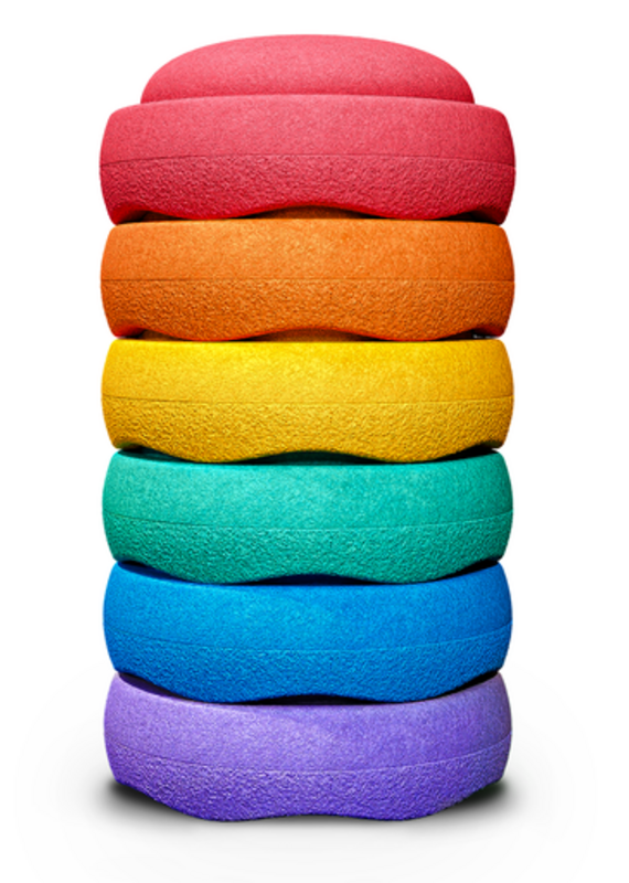 Stapelstein CLASSIC SET - RAINBOW - 6 stenen