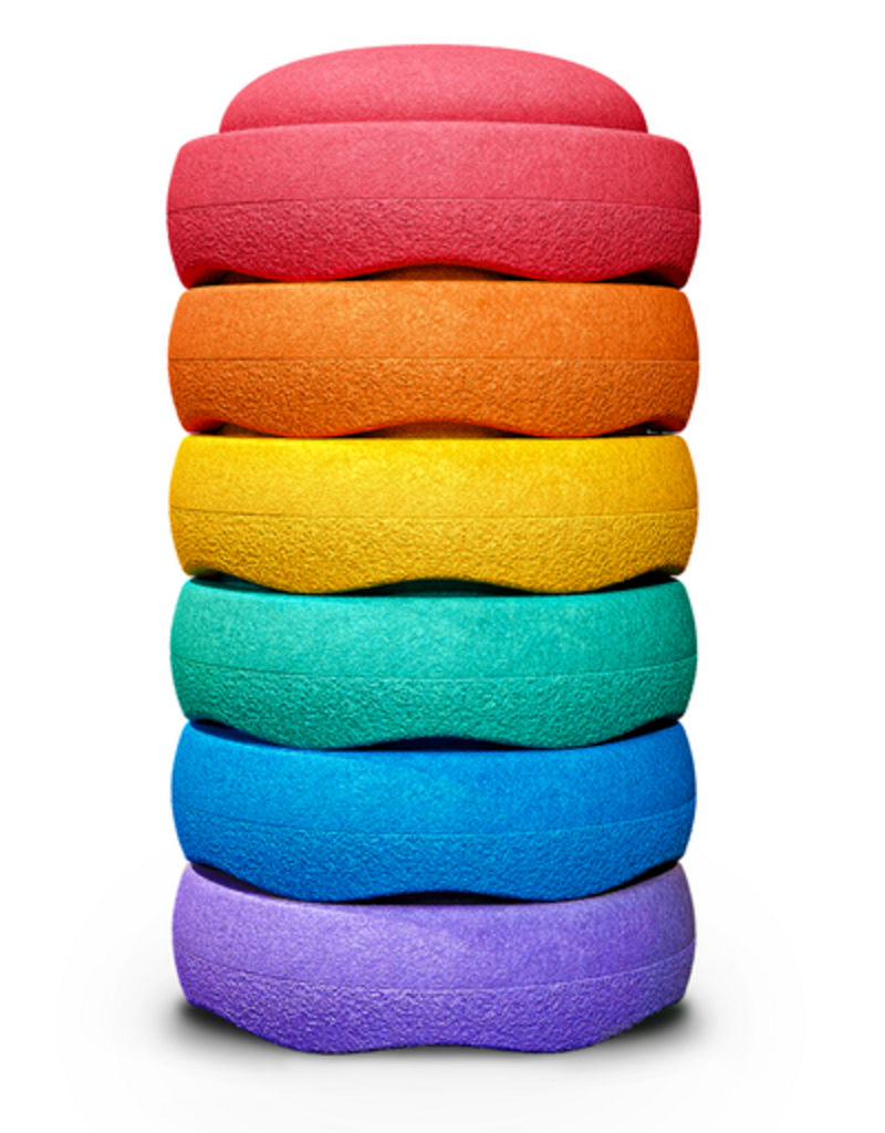 Stapelstein CLASSIC SET - RAINBOW - 6 stenen