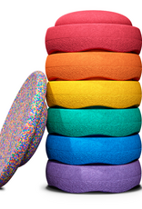 Stapelstein CLASSIC SET - RAINBOW - 6 stenen + Board Confetti