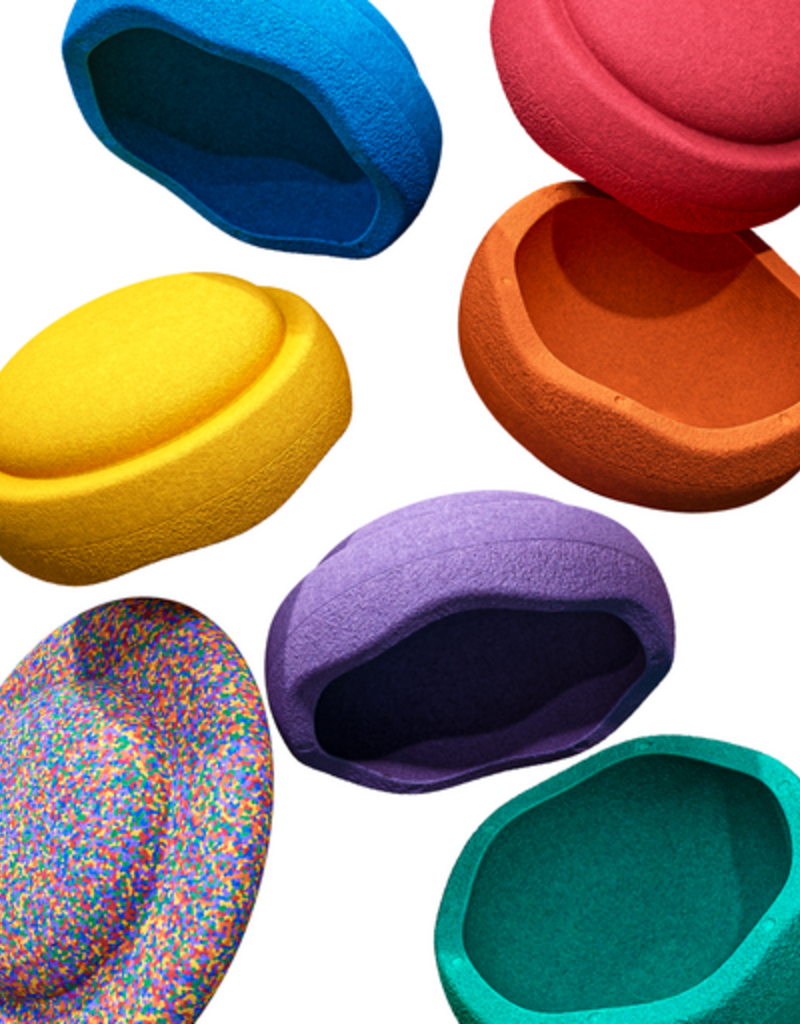 Stapelstein CLASSIC SET - RAINBOW - 6 stenen + Board Confetti