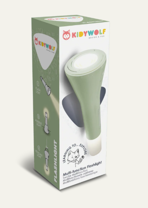 Kidywolf Kidyflashlight - Multifunctionele zaklamp - Green