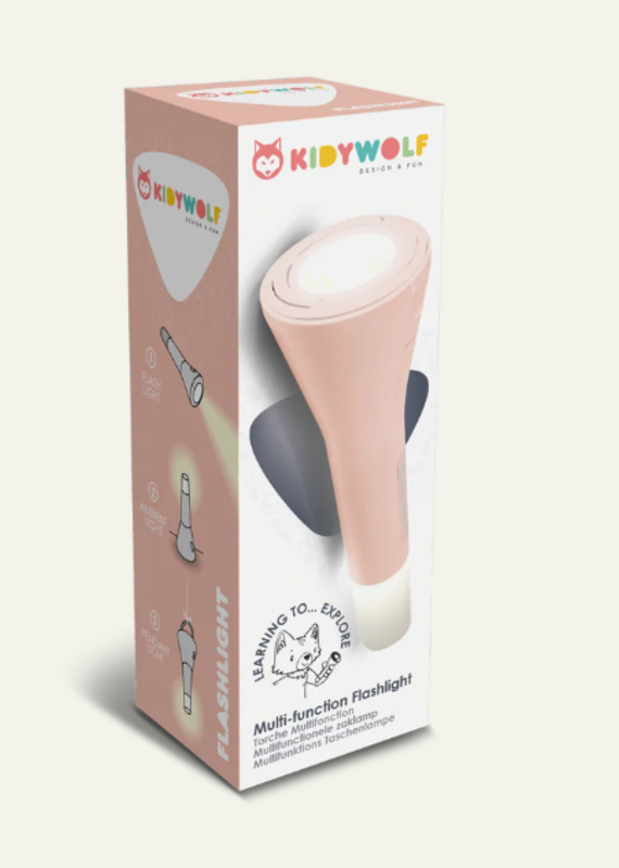 Kidywolf Kidyflashlight - Multifunctionele zaklamp - Nude