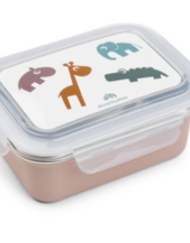 Done by Deer Done By Deer Friends Lunchbox - Metaal - Powder