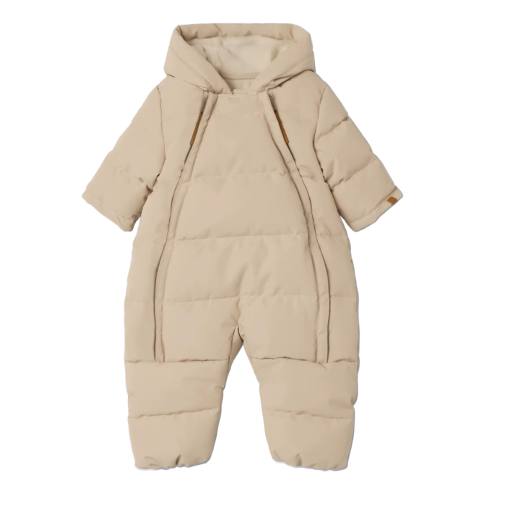 Lil' Atelier Nbflamedow03 Puffer Snowsuit Fo Lil Oxford Tan