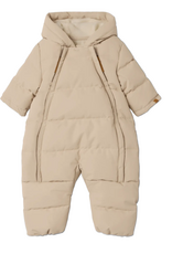 Lil' Atelier Nbflamedow03 Puffer Snowsuit Fo Lil Oxford Tan