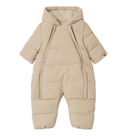Lil' Atelier Nbflamedow03 Puffer Snowsuit Fo Lil Oxford Tan