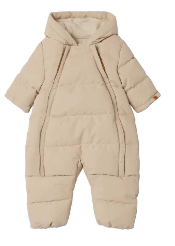 Lil' Atelier Nbflamedow03 Puffer Snowsuit Fo Lil Oxford Tan