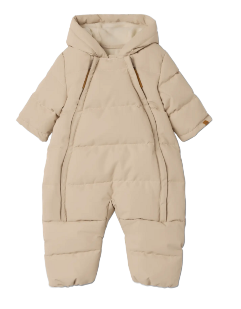 Lil' Atelier Nbflamedow03 Puffer Snowsuit Fo Lil Oxford Tan