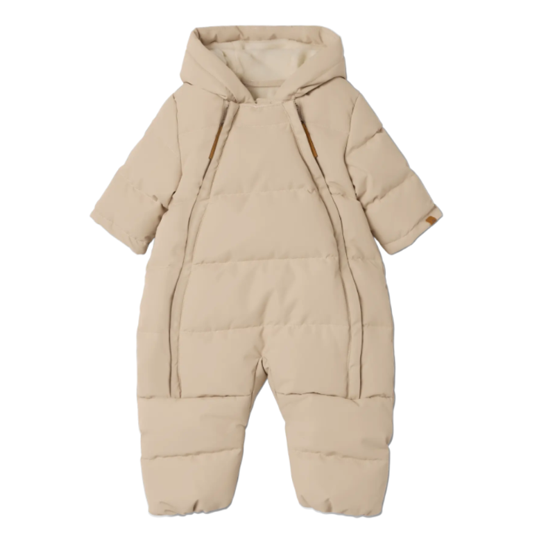 Lil' Atelier Nbflamedow03 Puffer Snowsuit Fo Lil Oxford Tan