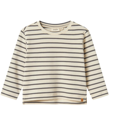 Lil' Atelier Nmmlimia Ls Loose Top Lil Noos Turtledove Poppy Seed