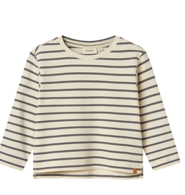 Lil' Atelier Nmmlimia Ls Loose Top Lil Noos Turtledove Poppy Seed