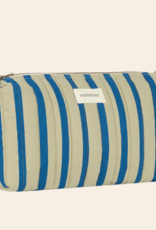 Nobodinoz Stories Ltd Toiletry Case 27X17X10 Green Blue Stripes