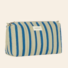 Nobodinoz Stories Ltd Toiletry Case 27X17X10 Green Blue Stripes