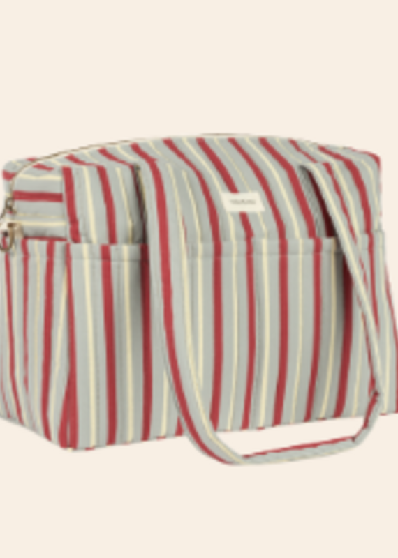 Nobodinoz Stories Ltd Stroller Bag 40X30X25 Blue Red Stripes