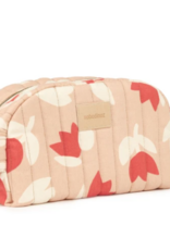 Nobodinoz Hyde Park Waterproof Vanity Case 26X15X10 Red Tulips