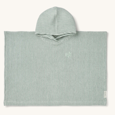 Liewood Paco Poncho Embroidery Peppermint / Creme de la creme