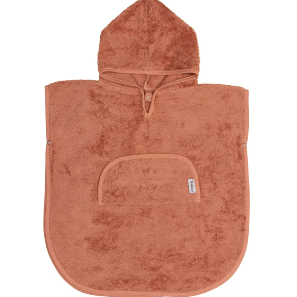 Timboo PONCHO V-neck - SUNRISE ORANGE