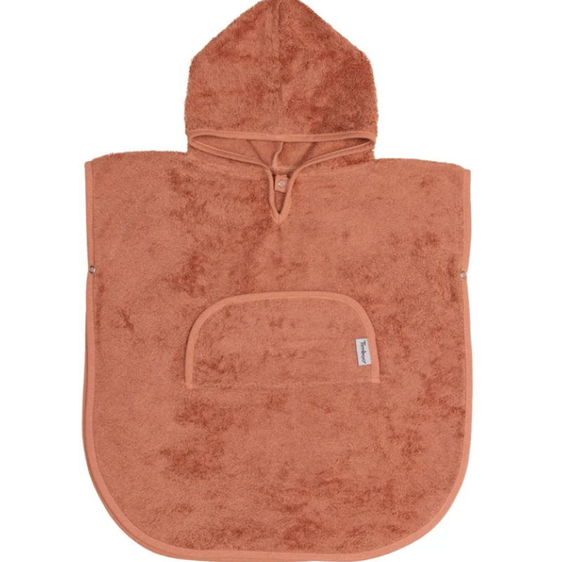 Timboo PONCHO V-neck - SUNRISE ORANGE