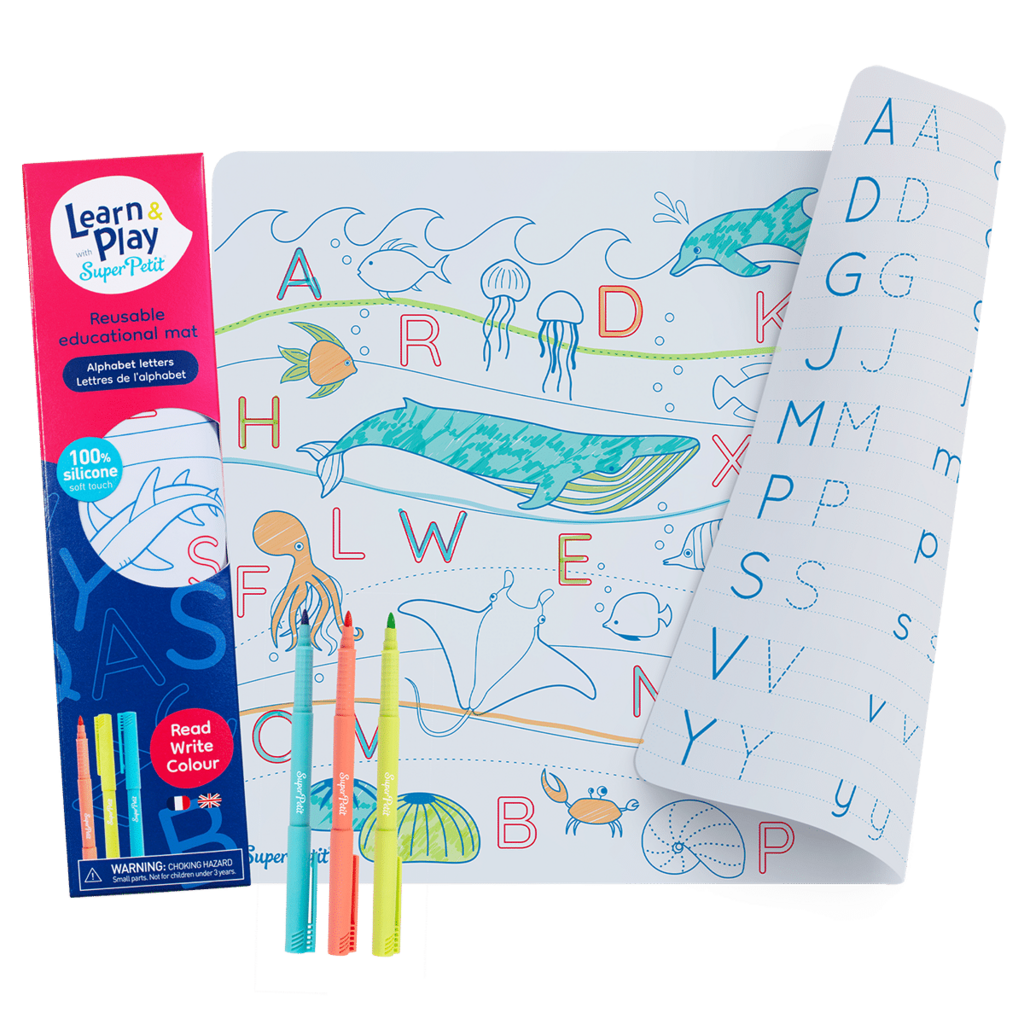 Super Petit Ocean Alphabet letters Reversible