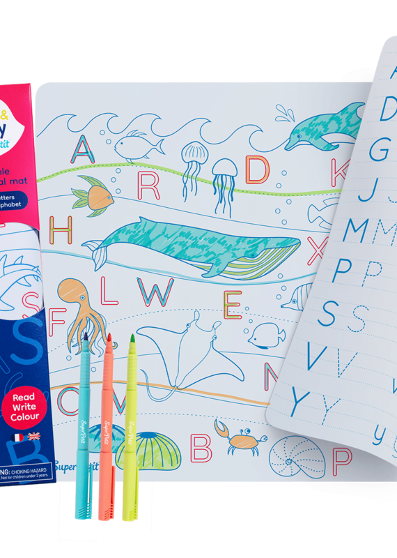 Super Petit Ocean Alphabet letters Reversible