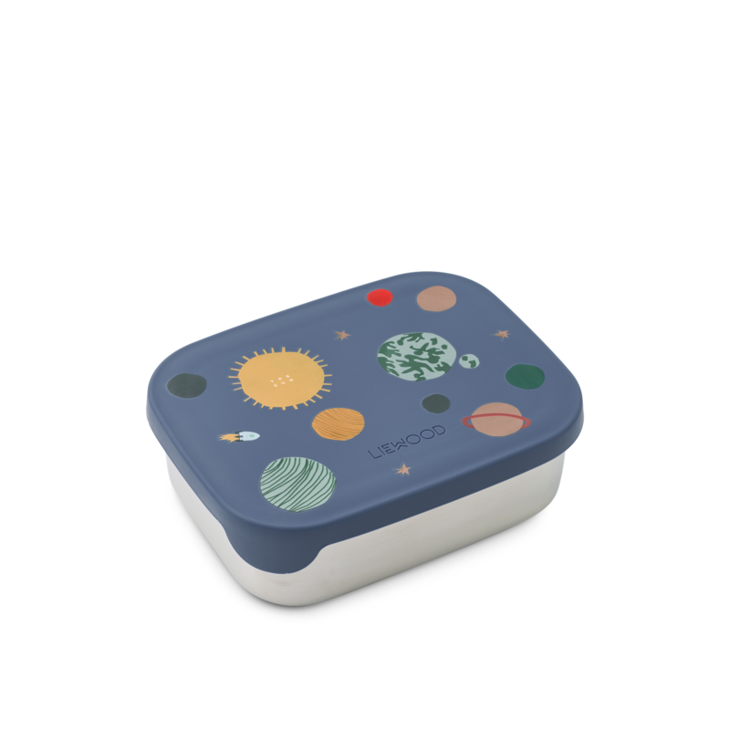 Liewood Arthur Printed Lunchbox Universe / Classic navy