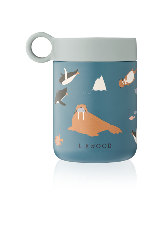 Liewood Kiani Printed Food Jar Arctic Sea /  Ocean view