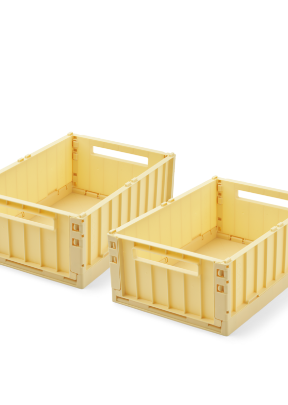 Liewood Weston Storage Box M 2-pack Lemonade