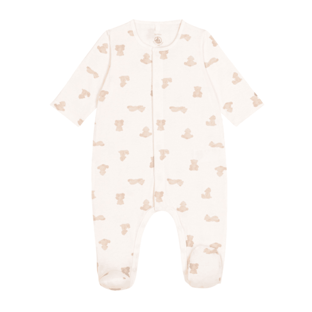 Petit Bateau Dors Bien Marshmallow/Brun A0Drm
