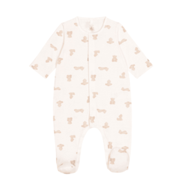 Petit Bateau Dors Bien Marshmallow/Brun A0Drm