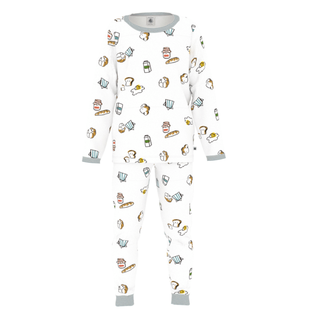 Petit Bateau Pyjama Marshmallow/Multico A0Drs