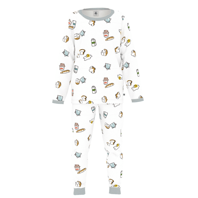 Petit Bateau Pyjama Marshmallow/Multico A0Drs