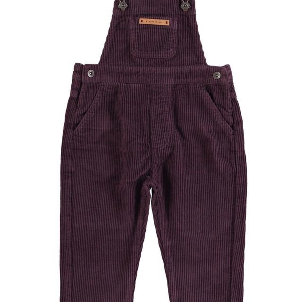 Piupiuchick Dungarees | Aubergine corduroy
