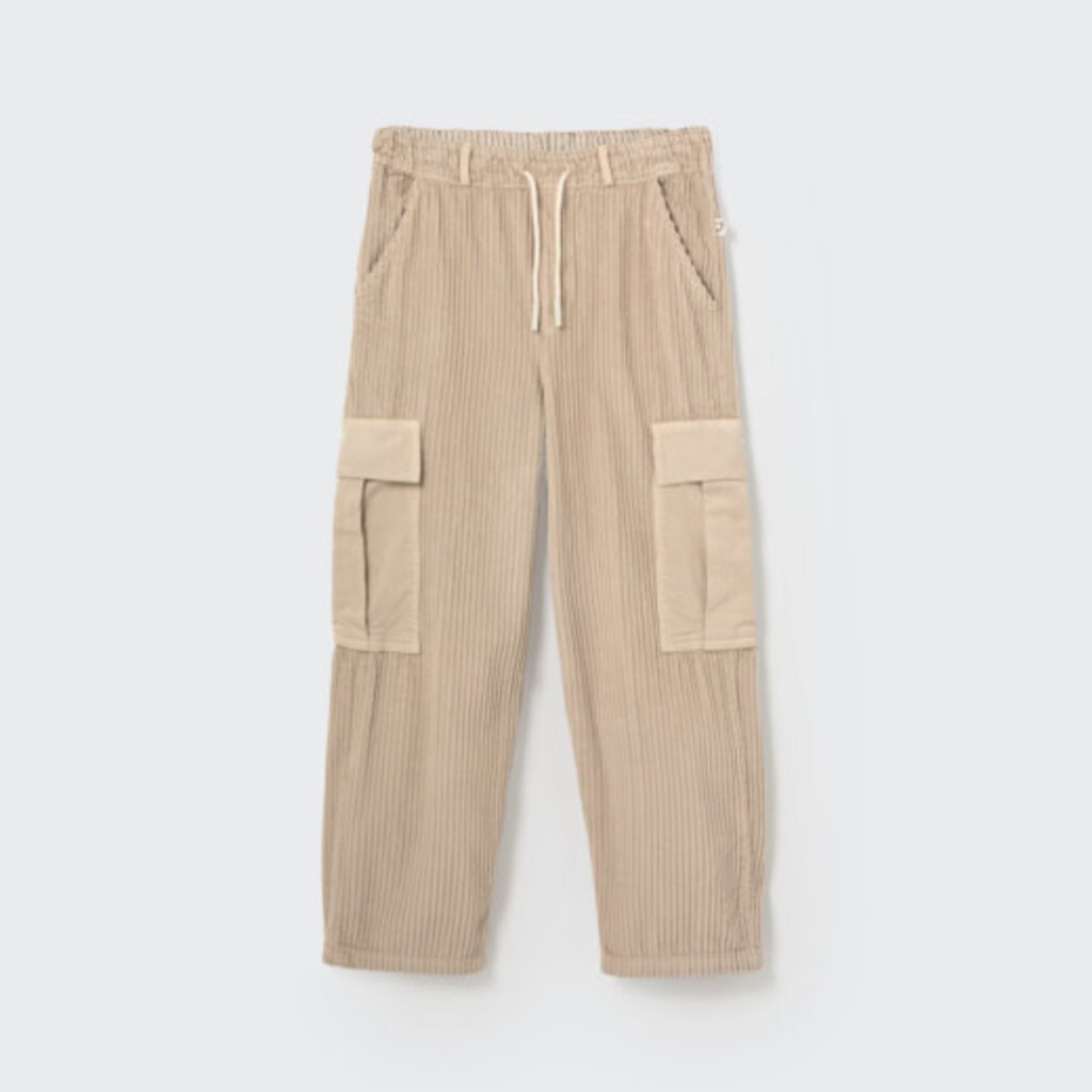 Cozmo Wide Corduroy Cargo Pants Stone-Wide Corduroy