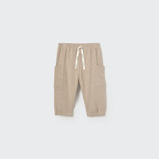 Cozmo Soft Brushed Knit Baby Pants Stone-Soft Brushed Knit
