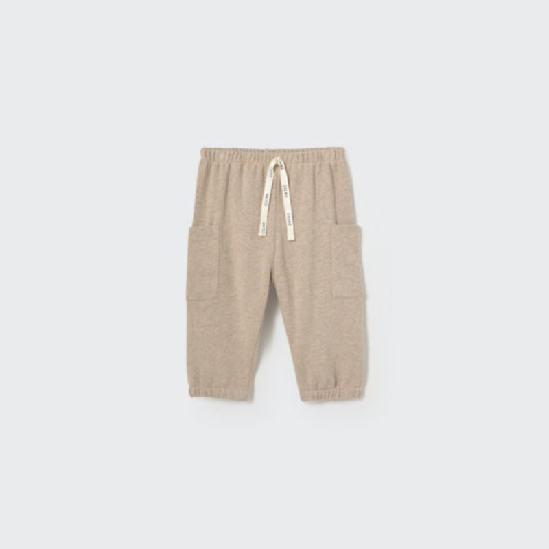 Cozmo Soft Brushed Knit Baby Pants Stone-Soft Brushed Knit