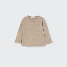 Cozmo Soft Brushed Knit Baby Sweater Stone-Soft Brushed Knit