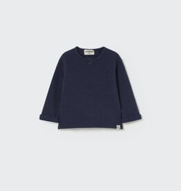 Cozmo Soft Brushed Knit Baby Sweater Navy-Soft Brushed Knit