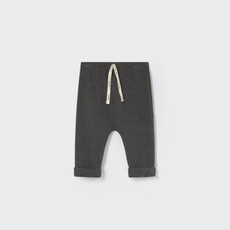 Cozmo Soft Brushed Knit Baby Pants Grey-Soft Brushed Knit