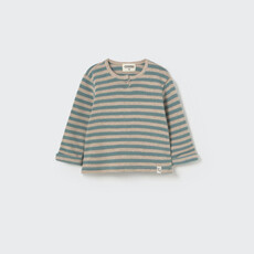 Cozmo Soft Stripes Knit Baby Sweater Artic Blue-Soft Stripes Knit