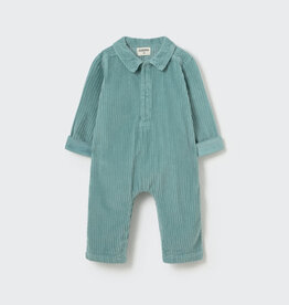 Cozmo Wide Corduroy Baby Jumpsuit Artic Blue-Wide Corduroy