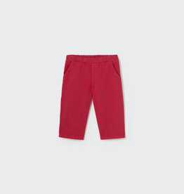 Cozmo Smooth Cotton Twill Pockets Baby Pants Red Velvet-Smooth Cotton Twill
