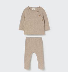 Cozmo Soft Brushed Knit Newborn Set Stone-Soft Brushed Knit