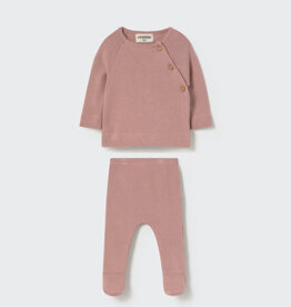 Cozmo Soft Brushed Knit Newborn Set Silver Pink-Soft Brushed Knit