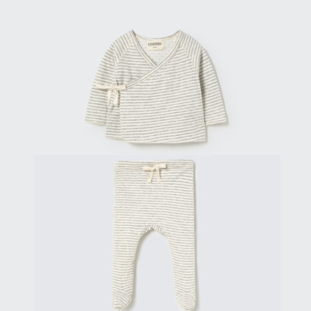 Cozmo Double Faced Jersey Newborn Set White-Double-Faced Jersey