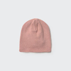Cozmo Soft Brushed Knit Newborn Beanie Silver Pink-Soft Brushed Knit